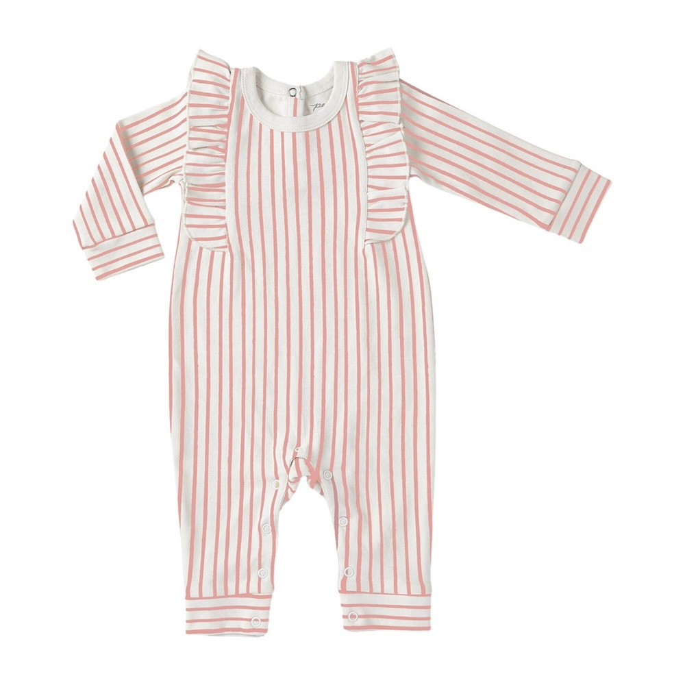 Pehr Organic Stripes Away Ruffle romper